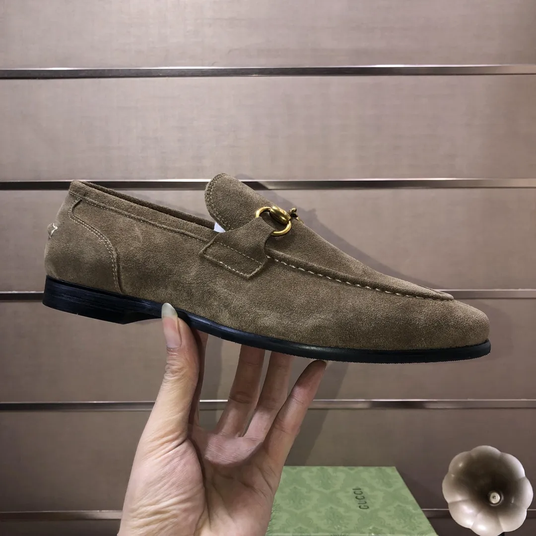 Men's shoes 💰580💰[GUCCI—Gucci] The latest high-end version of Gucci. Official website new model. Available at the same time at counters, the uppers are made of original cowhide imported from Italy/matched with the original special material splicing design concept; "highlight, high-end, grade, extravagance" and exquisite workmanship (original mesh fabric) sole: original factory special outsole size (38-45) (custom-made 45 non-returnable)